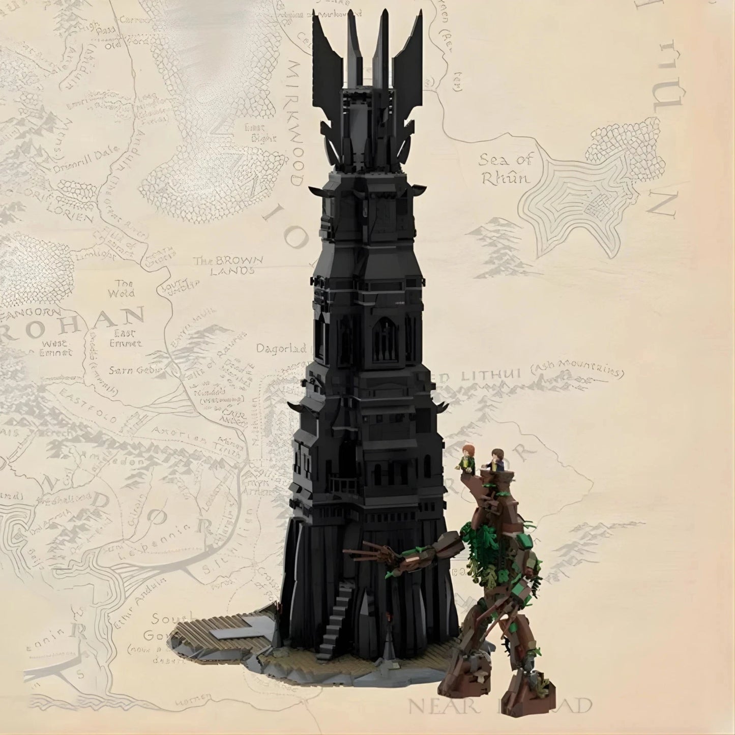 For LEGO NEW 10237 The Lord of the Rings: Tower of Orthanc Building Set 2359 PCS