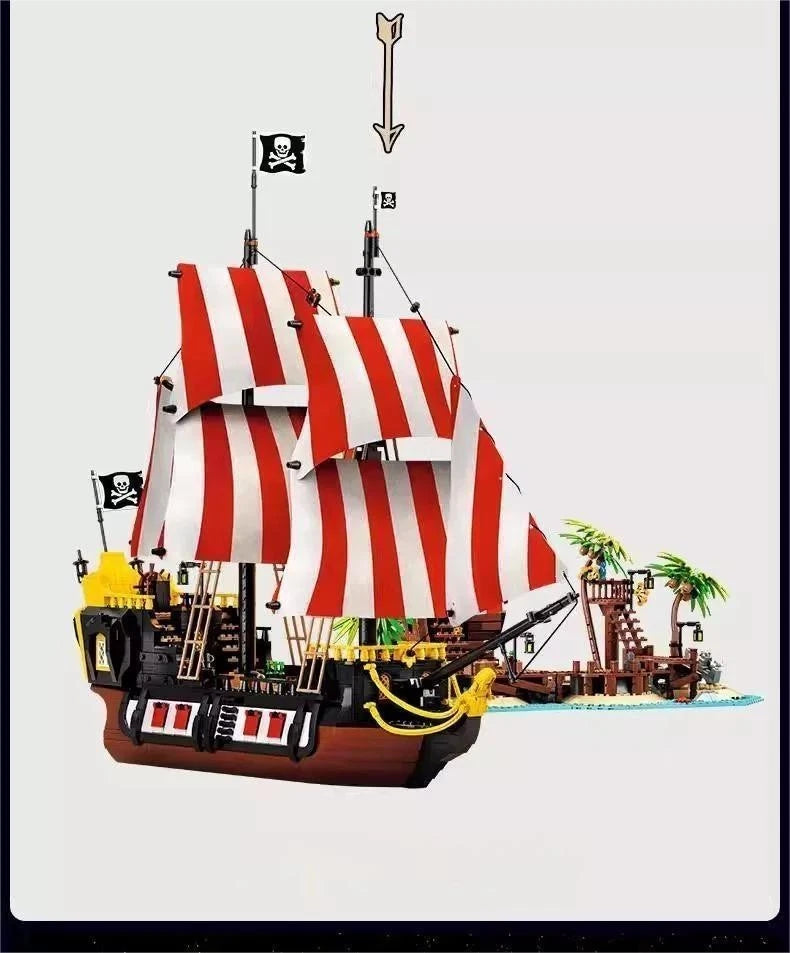 MOC / LEGO New 21322 Ideas: Pirates of Barracuda Bay 2545 PCS Building Toy Set