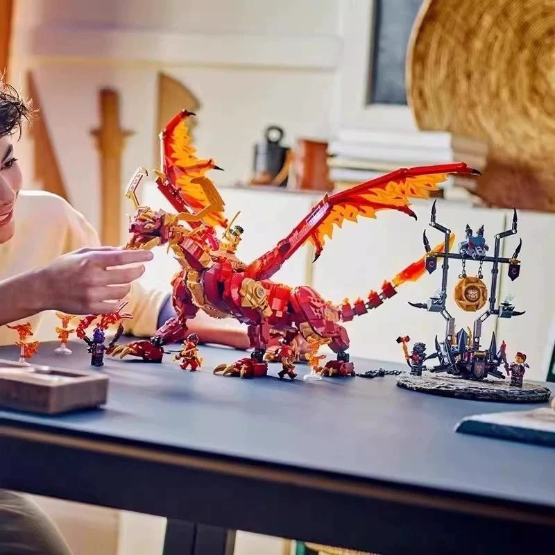 New 71822 NINJAGO: Source Dragon of Motion Building Toy Set