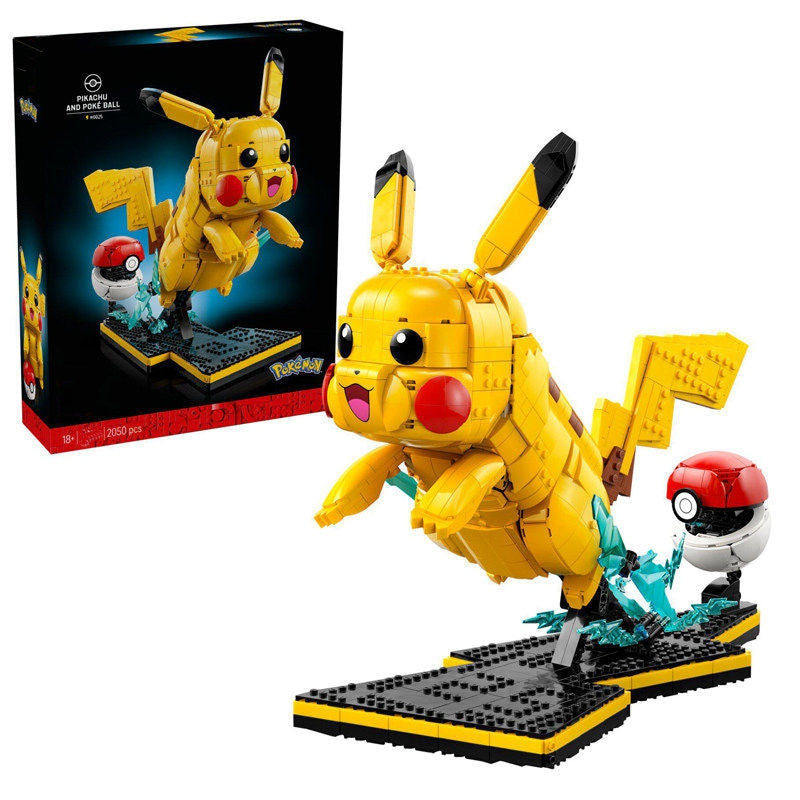Free Express Shipping :72152 Pokemon Pikachu and Poke Ball Building Block Toy Set