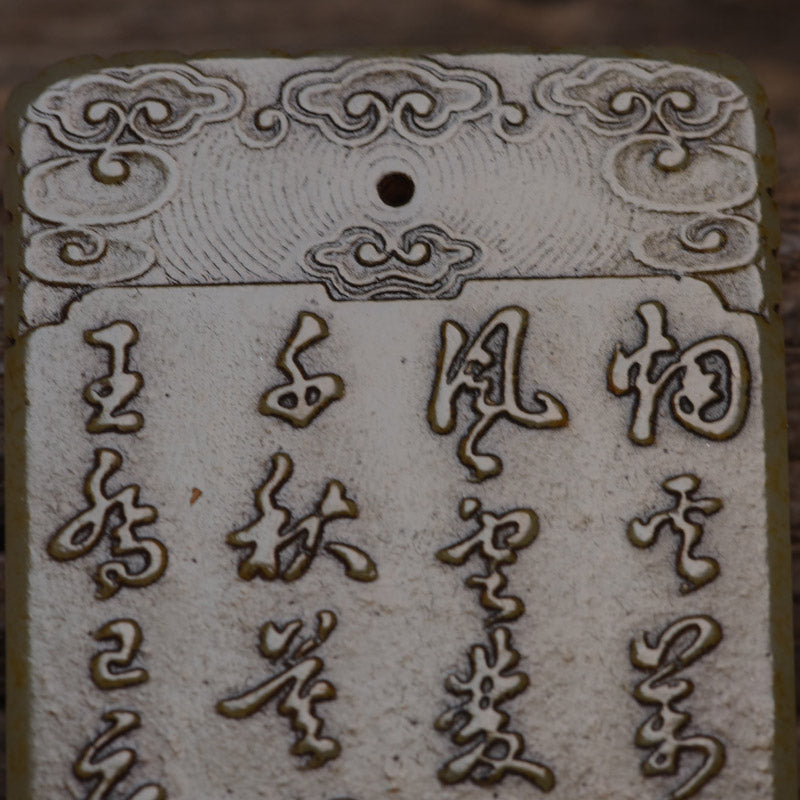 Chinese Antique Qing Dynasty Hetian Ancient Jade Carved Figure Jade Pendants