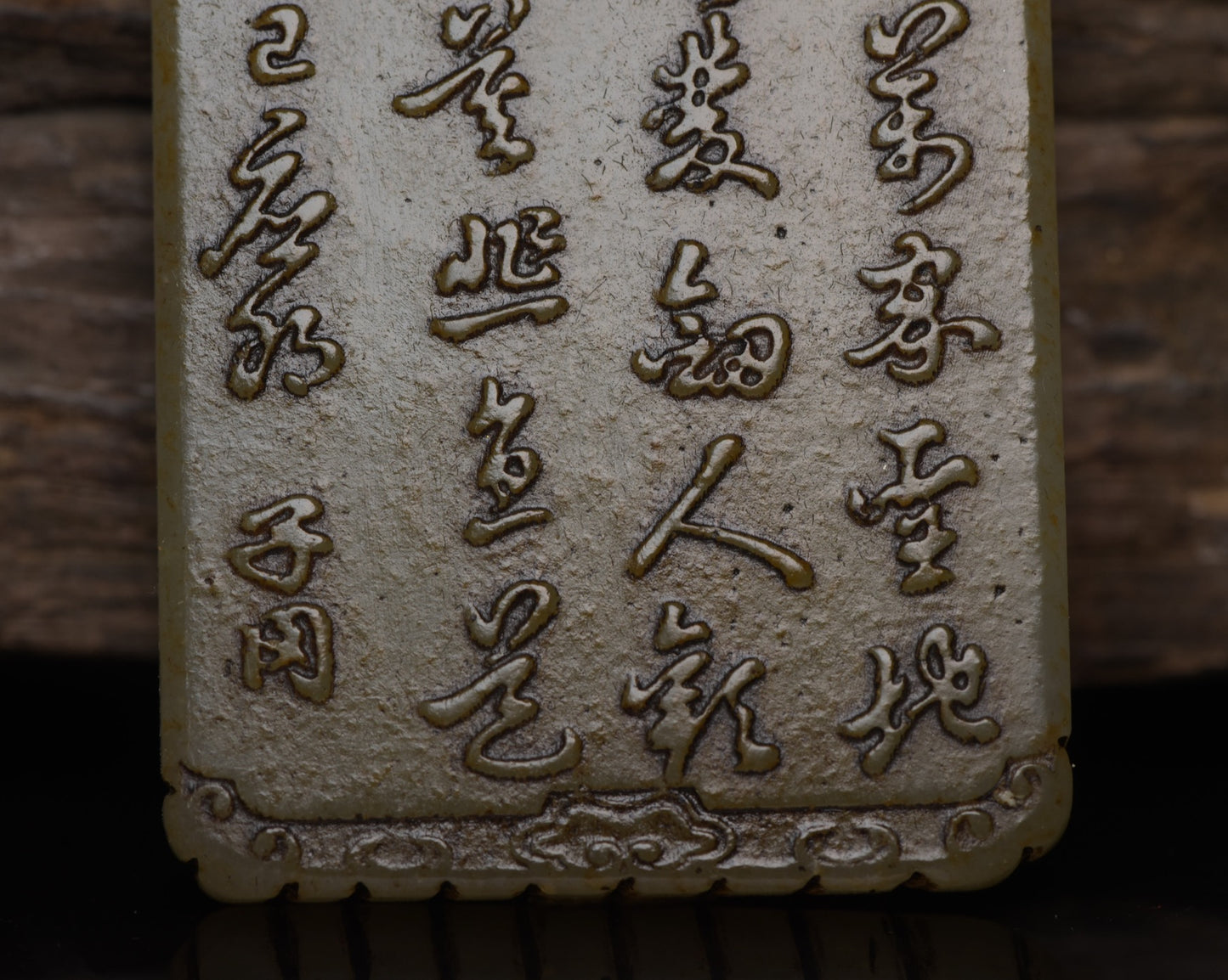 Chinese Antique Qing Dynasty Hetian Ancient Jade Carved Figure Jade Pendants