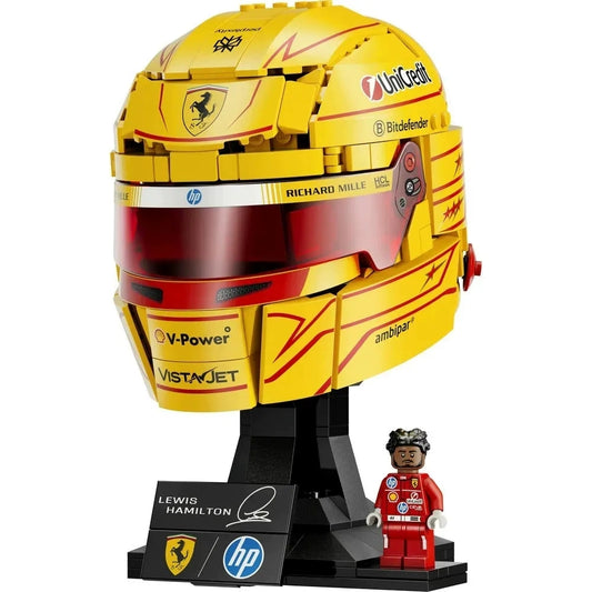 Free Express Shipping :43022 Editions Scuderia Ferrari HP Lewis Hamilton Helmet Building Block Toy Set