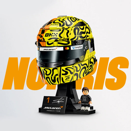 Free Express Shipping :NEW 43023 Edition Mclaren Mastercard F1 R Team Lando Norris Helmet Toy Building Block Toy Se