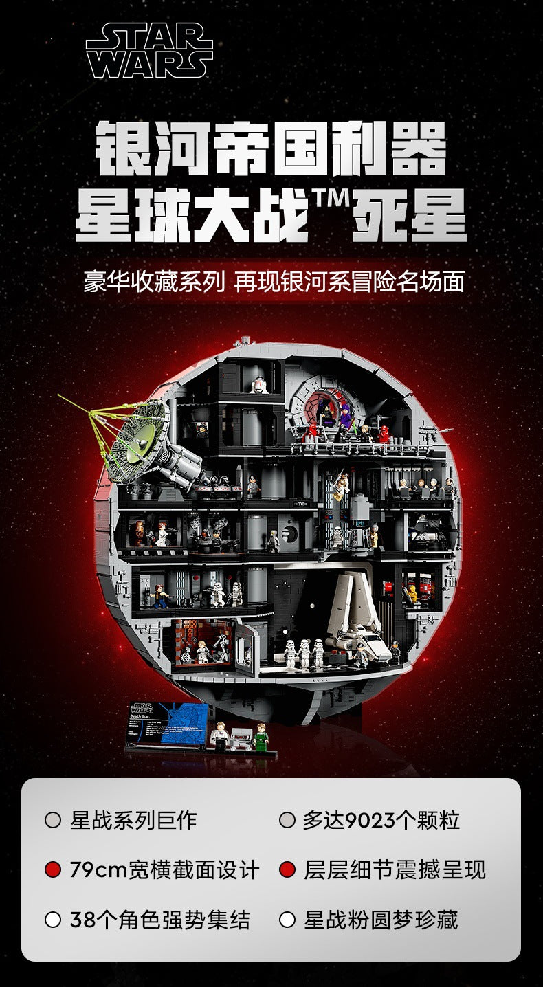 Free Express Shipping :NEW 75419 Star Wars Death Star 9023pcs VLTIMATE COLLECTOR SERIES Building Block Toy Set