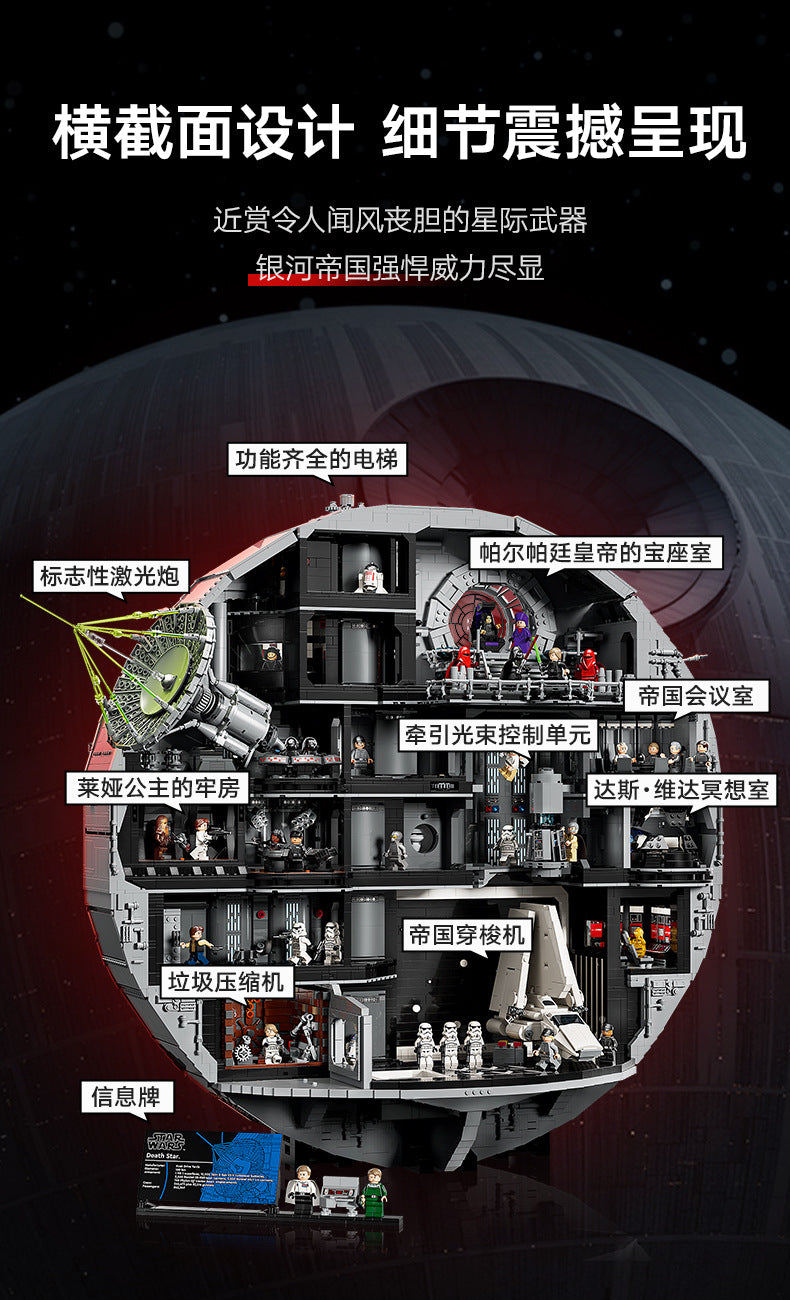 Free Express Shipping :NEW 75419 Star Wars Death Star 9023pcs VLTIMATE COLLECTOR SERIES Building Block Toy Set