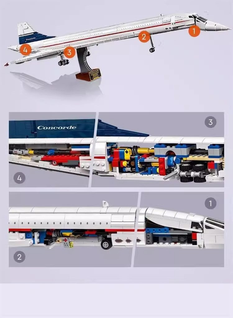 Free Express Shipping :10318 Icons Concorde BRAND NEW SEALED Planes Building Block Toy Set