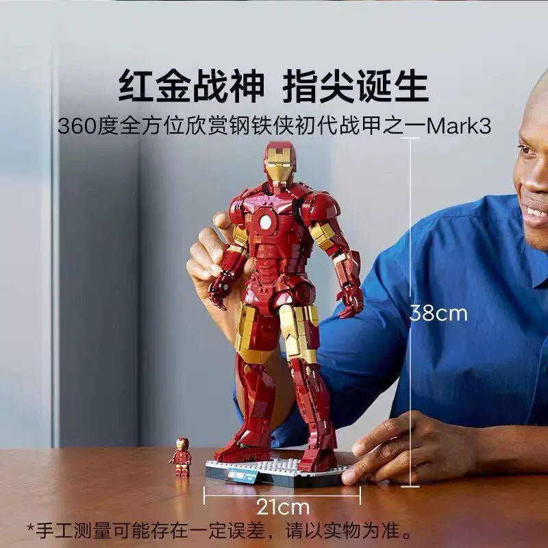 Free Express Shipping :New 76344 Marvel Iron Man Mark 3 Collectors' Edition Figure Building Block Toy Set