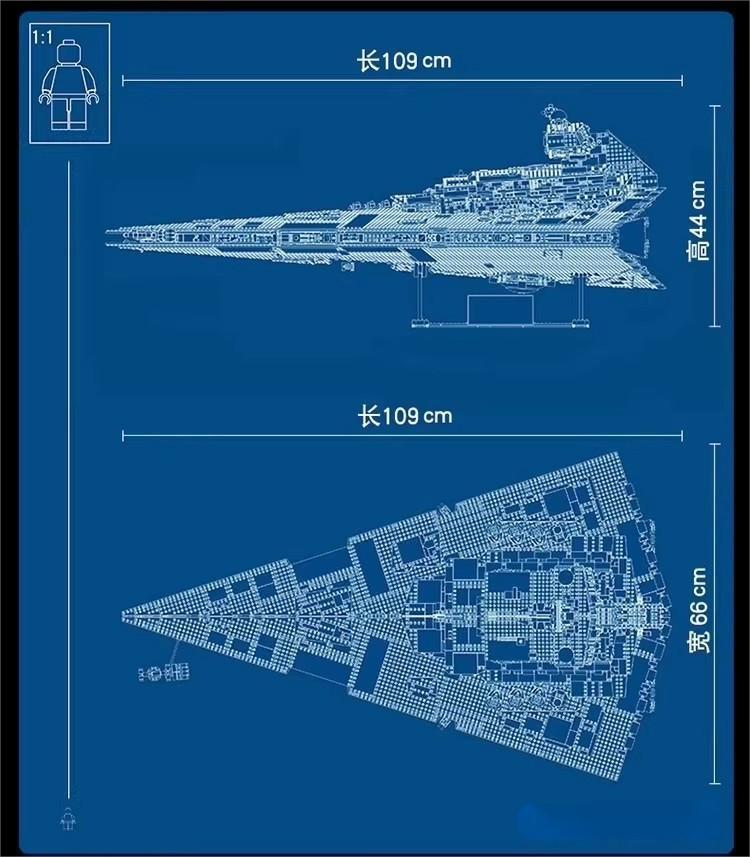 LEGO New 75252 Star Wars: Imperial Star Destroyer 4784 PCS Complete Set Toy