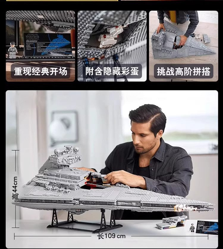 LEGO New 75252 Star Wars: Imperial Star Destroyer 4784 PCS Complete Set Toy
