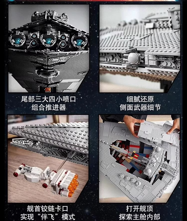 LEGO New 75252 Star Wars: Imperial Star Destroyer 4784 PCS Complete Set Toy