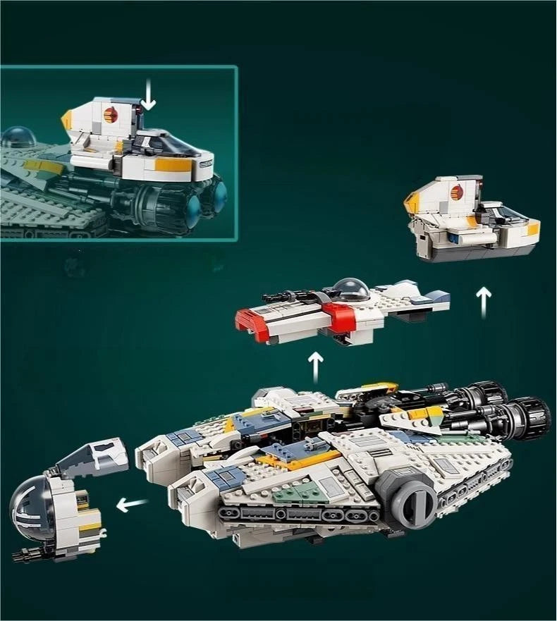 MOC / LEGO New 71500 Dreams Nightmare Shark Submarine 1413 PCS Building Toy Set