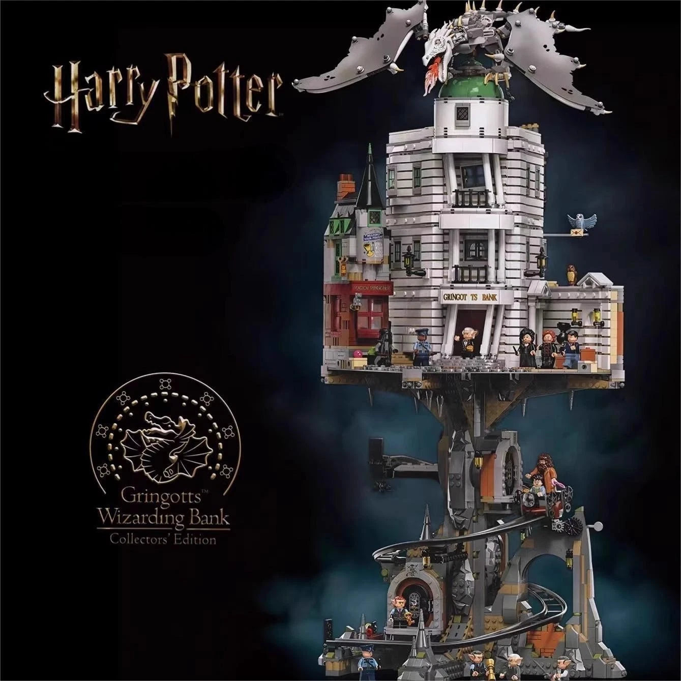 For LEGO New 76417 Harry Potter Gringotts Wizarding Bank Collectors Edition 4803 PCS