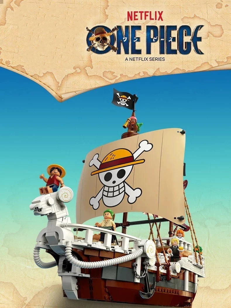 MOC / LEGO New 75639 One Piece - The Going Merry Pirate Ship 1376 PCS Building Toy Set