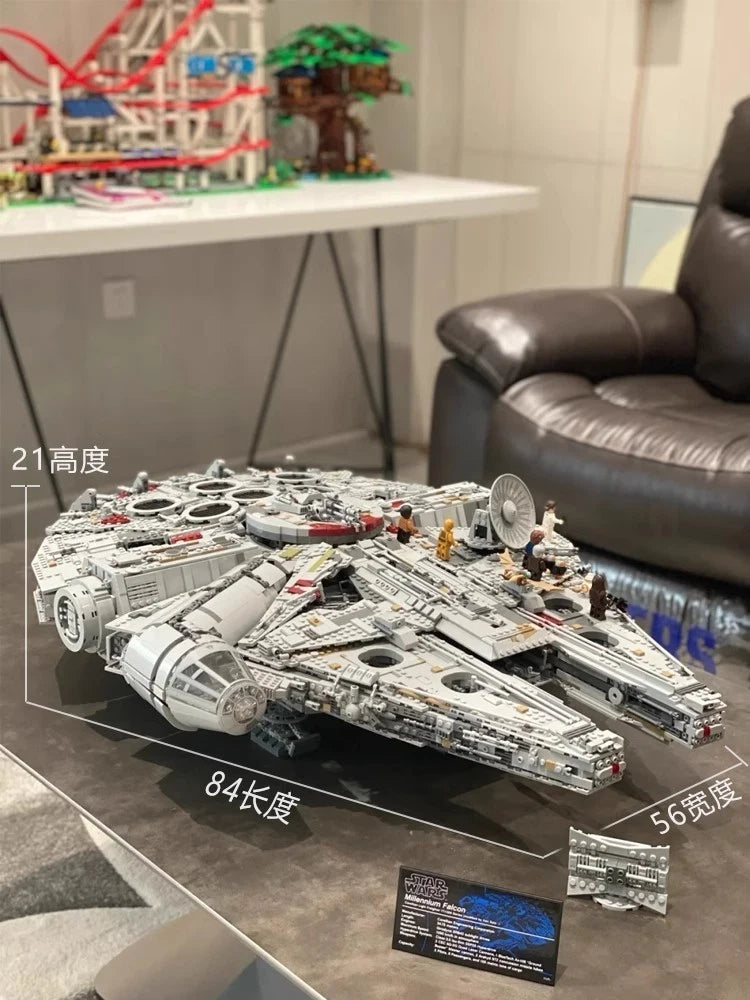 For LEGO New 75192 Star Wars Millennium Falcon 7541 PCS - Building Set for Adults