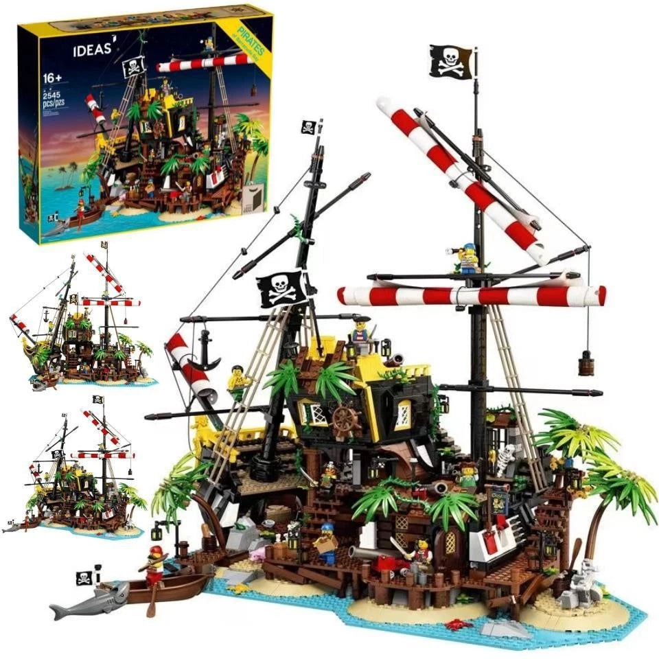 MOC / LEGO New 21322 Ideas: Pirates of Barracuda Bay 2545 PCS Building Toy Set