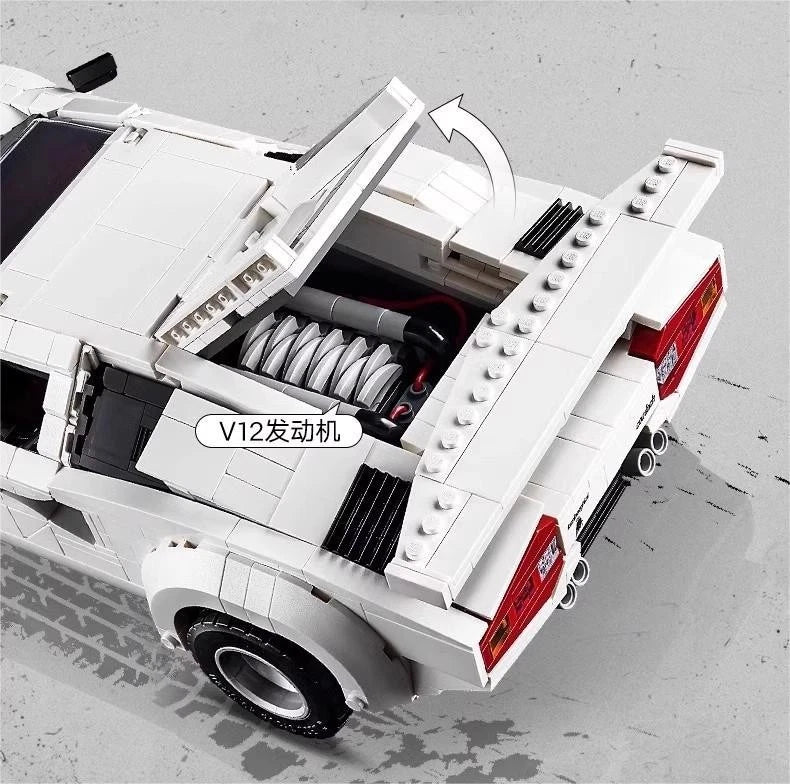 NEW 10337 Lamborghini Countach 5000 Quattrovalvole 1506PCS Building Toy Set