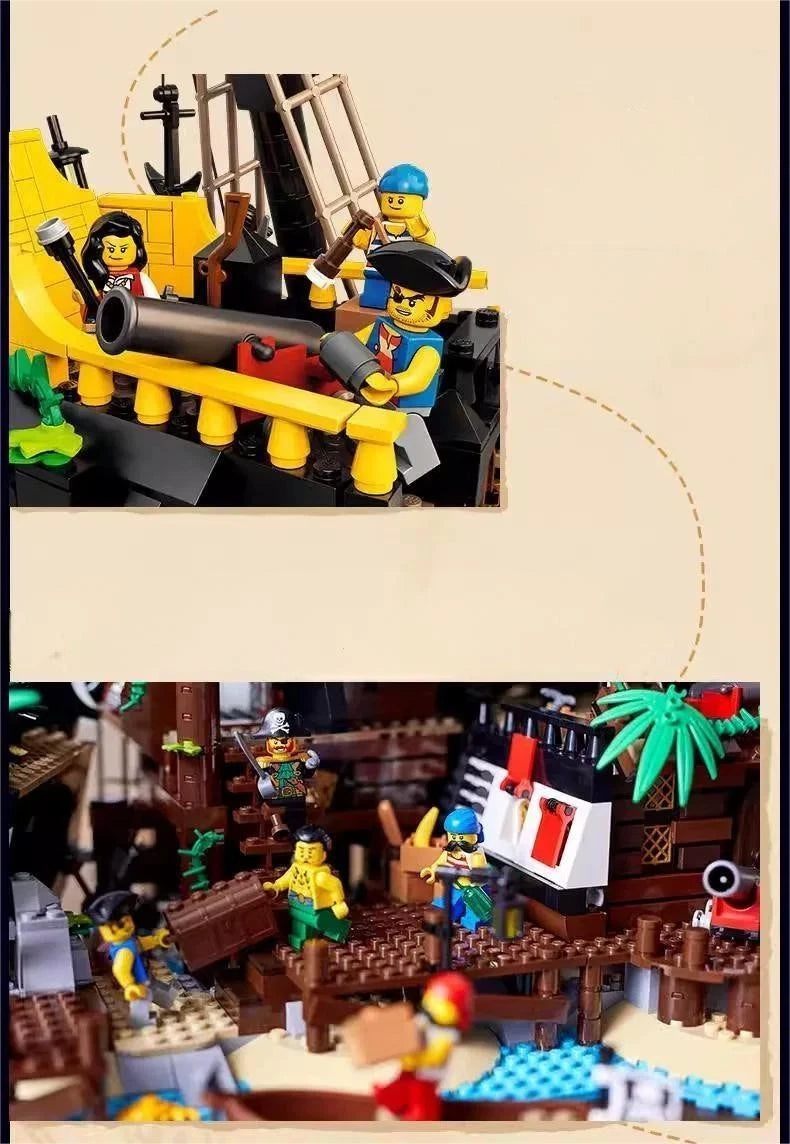 MOC / LEGO New 21322 Ideas: Pirates of Barracuda Bay 2545 PCS Building Toy Set