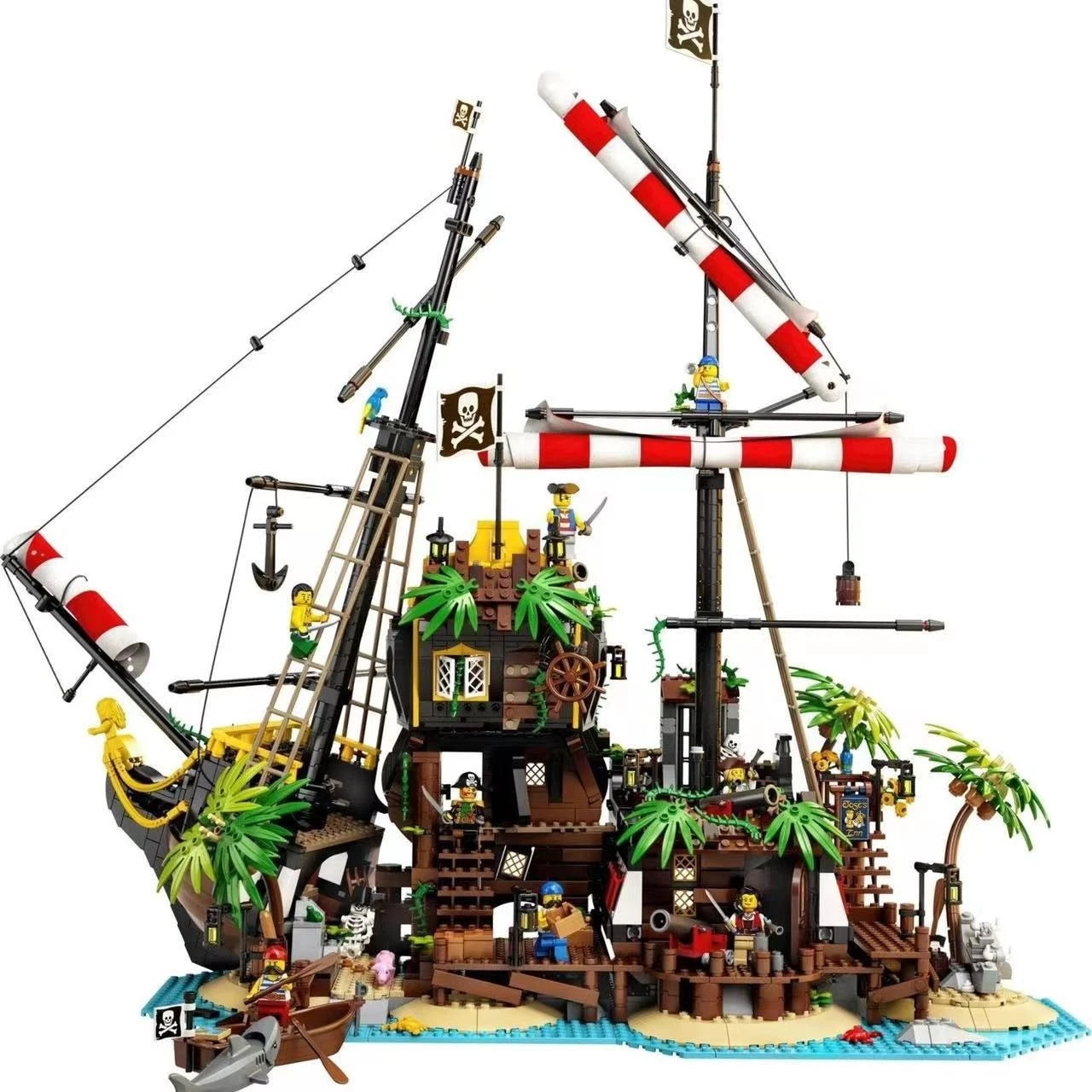 MOC / LEGO New 21322 Ideas: Pirates of Barracuda Bay 2545 PCS Building Toy Set
