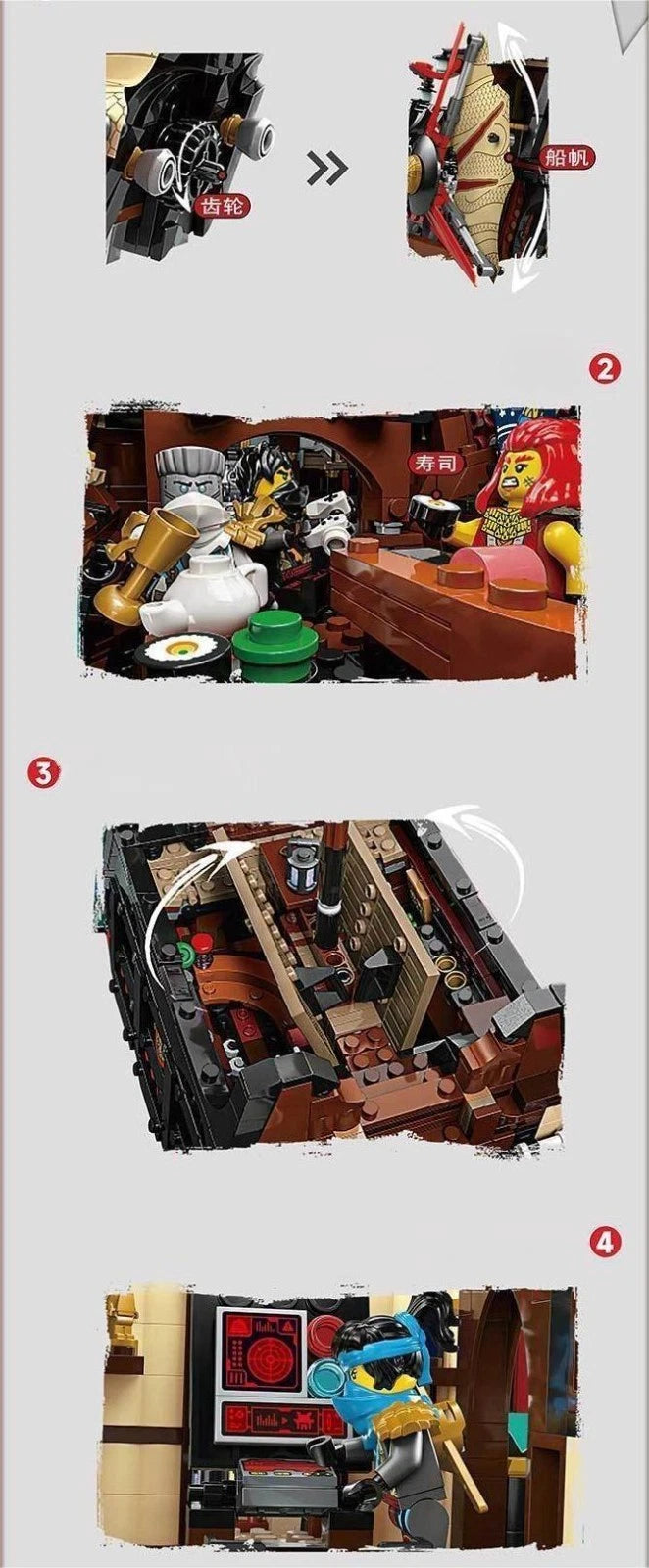 For LEGO New 71848 NINJAGO The Temple Bounty Building Toy 2387 PCS
