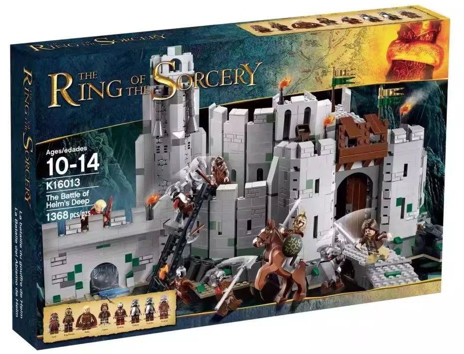For LEGO New 9474 The Lord of the Rings: The Battle of Helm's Deep 1368 PCS Complete Set