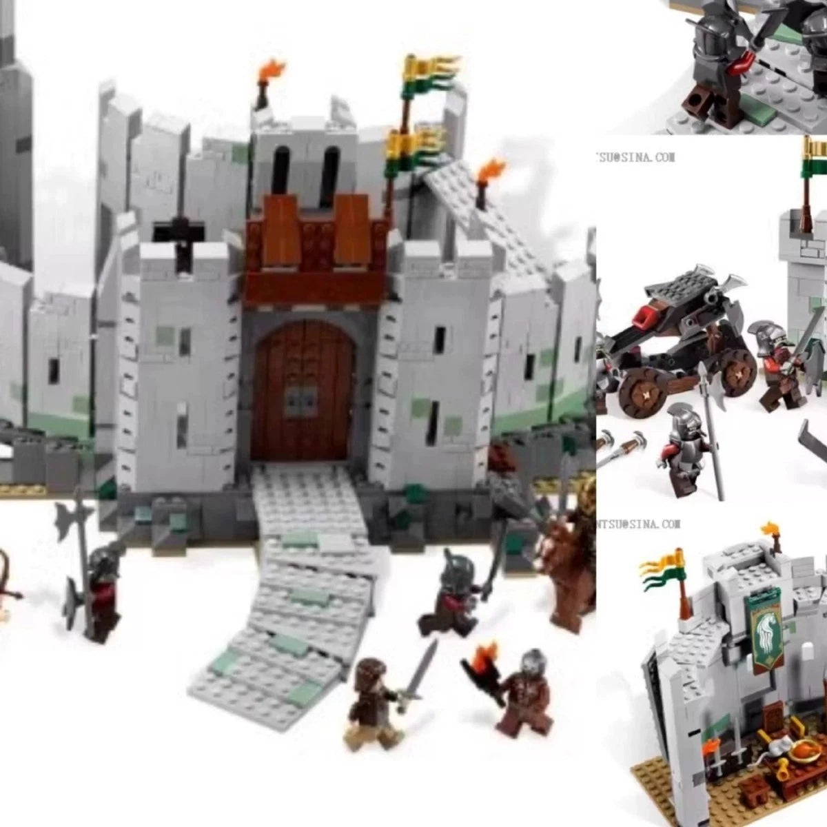 For LEGO New 9474 The Lord of the Rings: The Battle of Helm's Deep 1368 PCS Complete Set