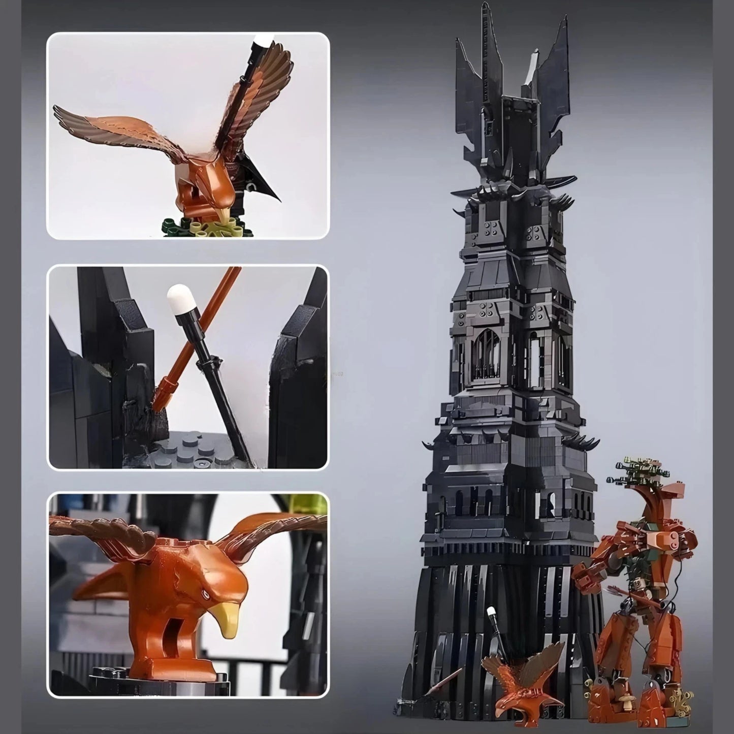 For LEGO NEW 10237 The Lord of the Rings: Tower of Orthanc Building Set 2359 PCS