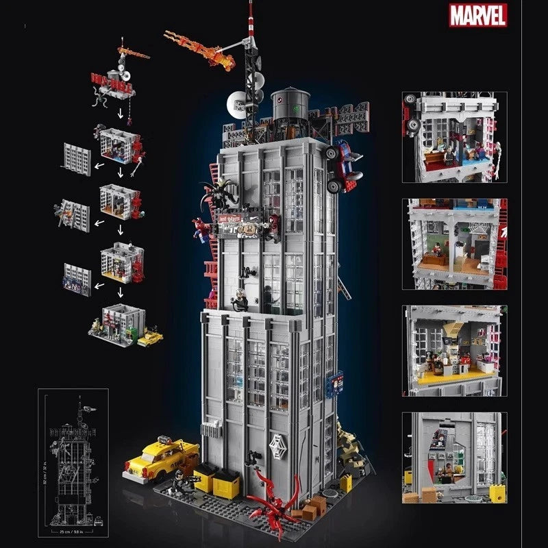 For LEGO New 76178 Marvel Spider-Man Daily Bugle Newspaper Office - Building Set