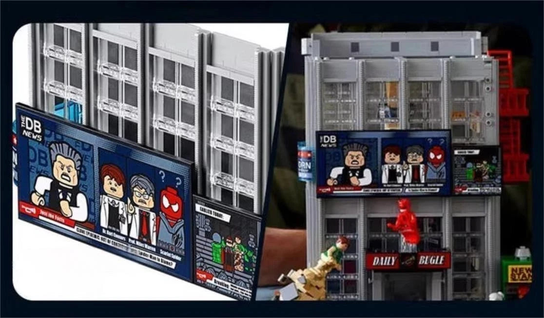 For LEGO New 76178 Marvel Spider-Man Daily Bugle Newspaper Office - Building Set