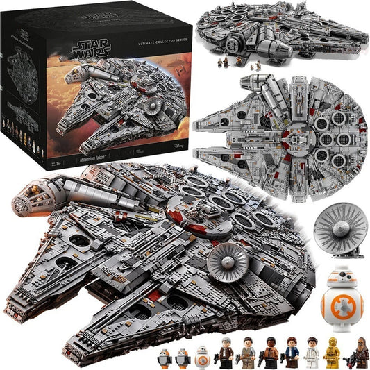 For LEGO New 75192 Star Wars Millennium Falcon 7541 PCS - Building Set for Adults