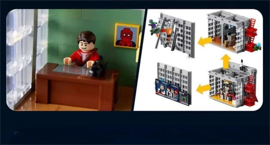 For LEGO New 76178 Marvel Spider-Man Daily Bugle Newspaper Office - Building Set