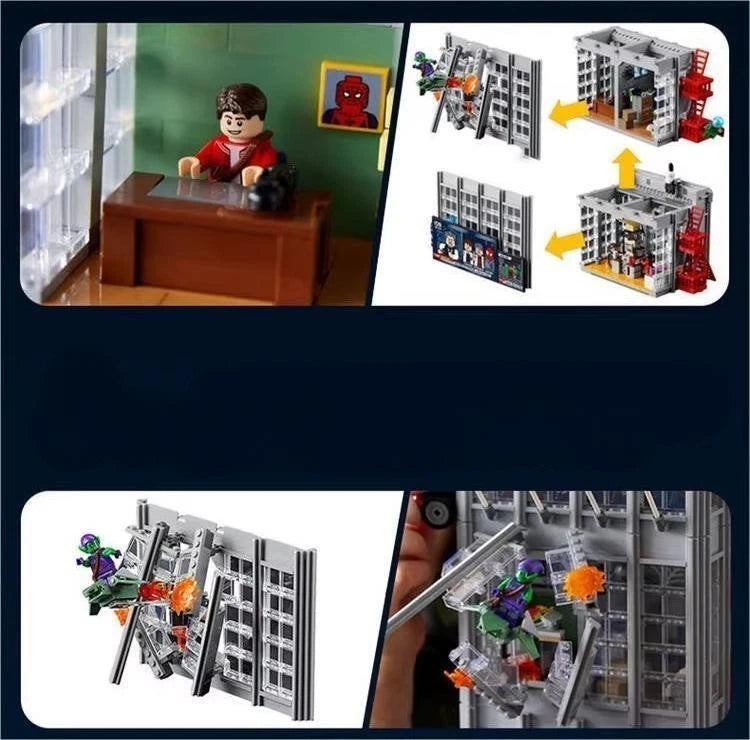 For LEGO New 76178 Marvel Spider-Man Daily Bugle Newspaper Office - Building Set