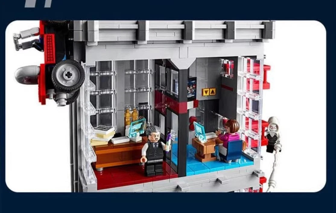 For LEGO New 76178 Marvel Spider-Man Daily Bugle Newspaper Office - Building Set