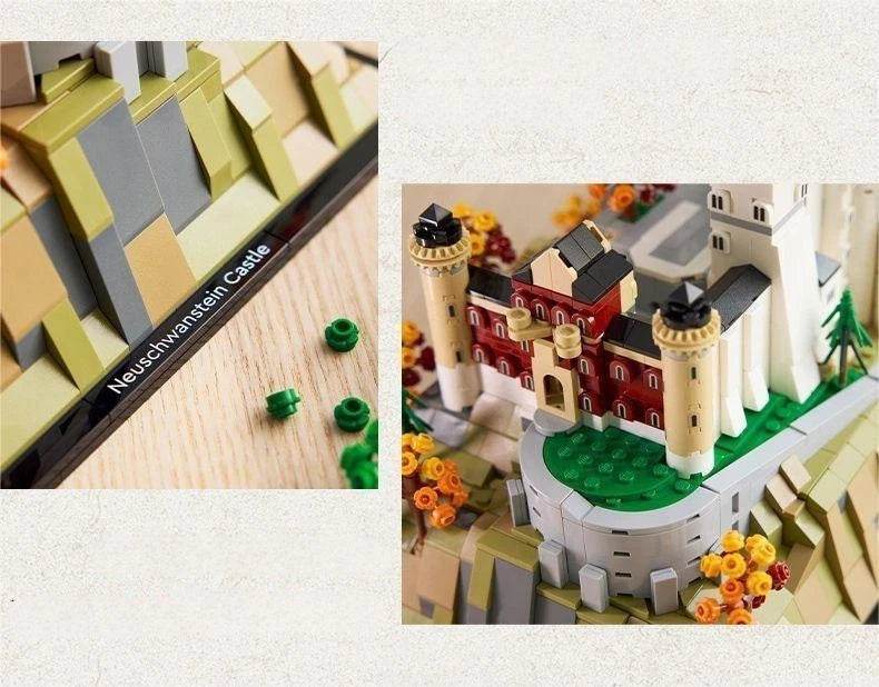 New 21063 Architecture Neuschwanstein Castle 3455 PCS Building Toy Set