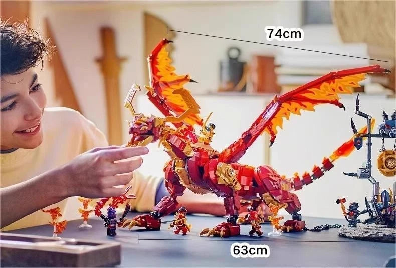 New 71822 NINJAGO: Source Dragon of Motion Building Toy Set