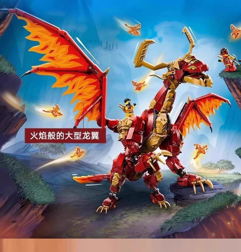 New 71822 NINJAGO: Source Dragon of Motion Building Toy Set