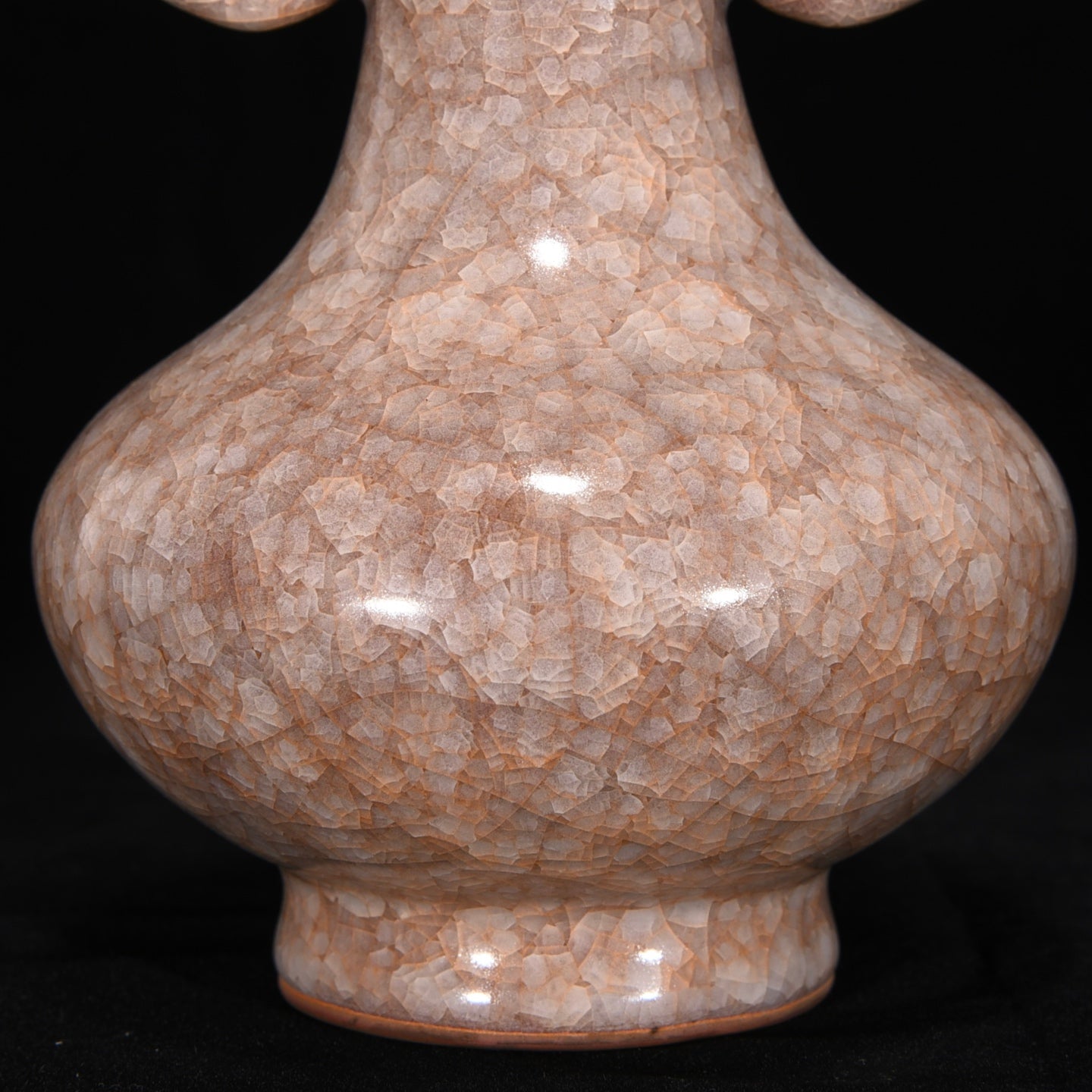 Ancient China Antique Song Dynasty Guan Kiln Porcelain Double Ear Elephant Head Vases