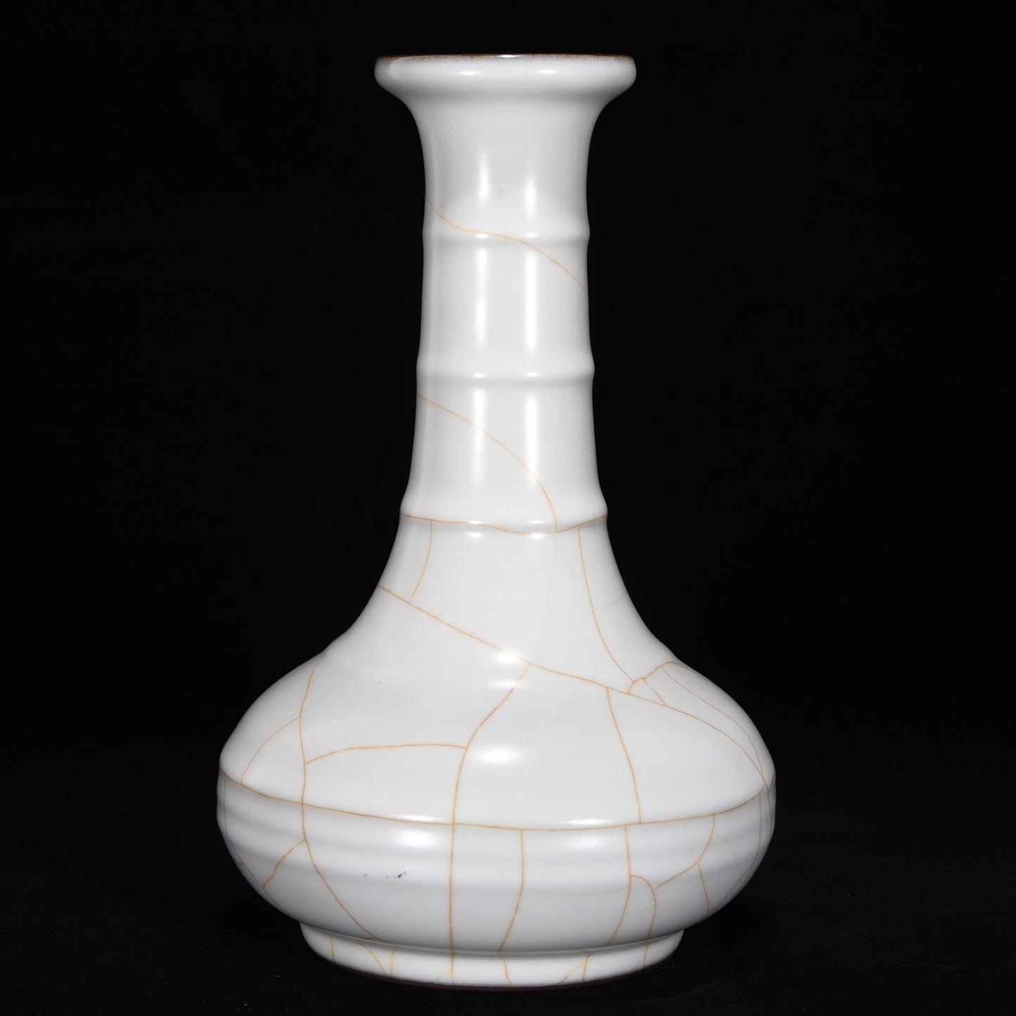 Ancient China Antique Song Dynasty Guan Kiln White Glaze Porcelain Vases