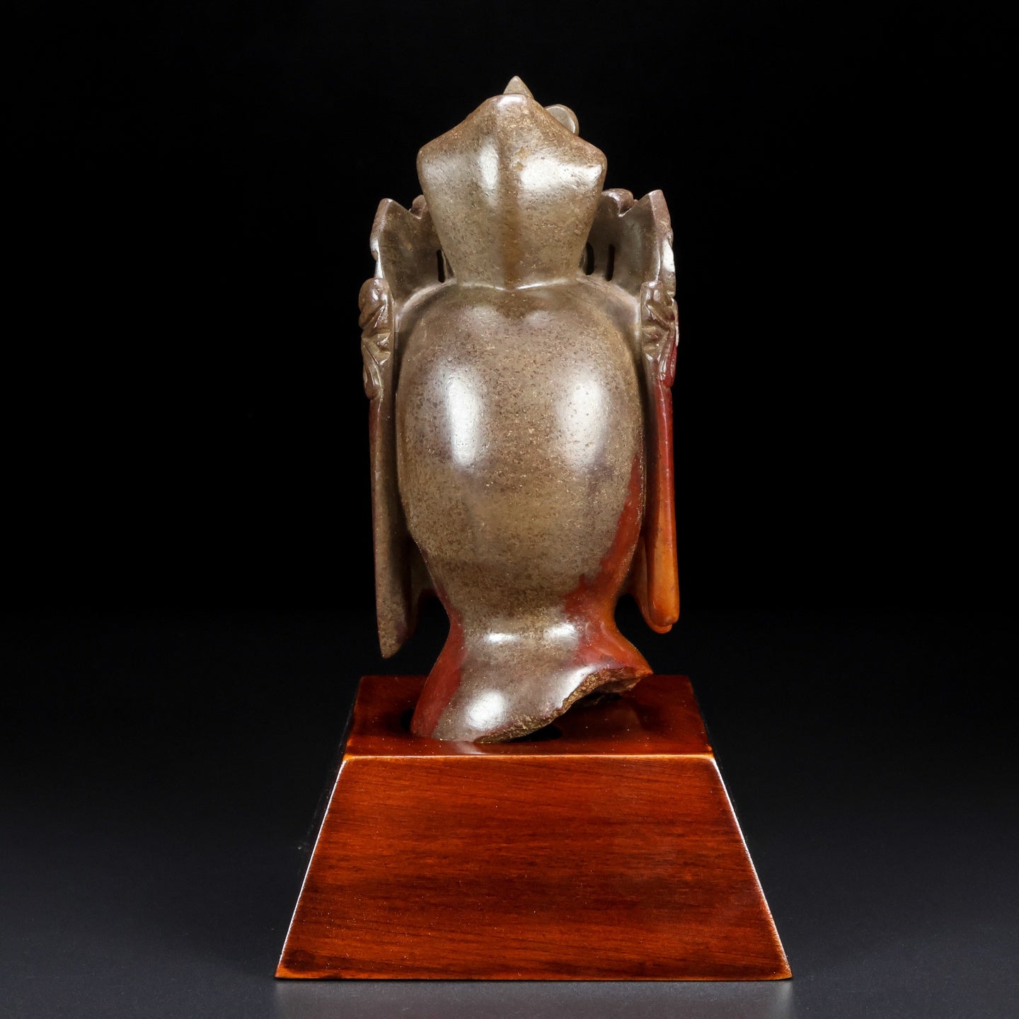 Ancient China Antique Tang Dynasty Hetian Ancient Jade Statue Jade Kwan-yin Head