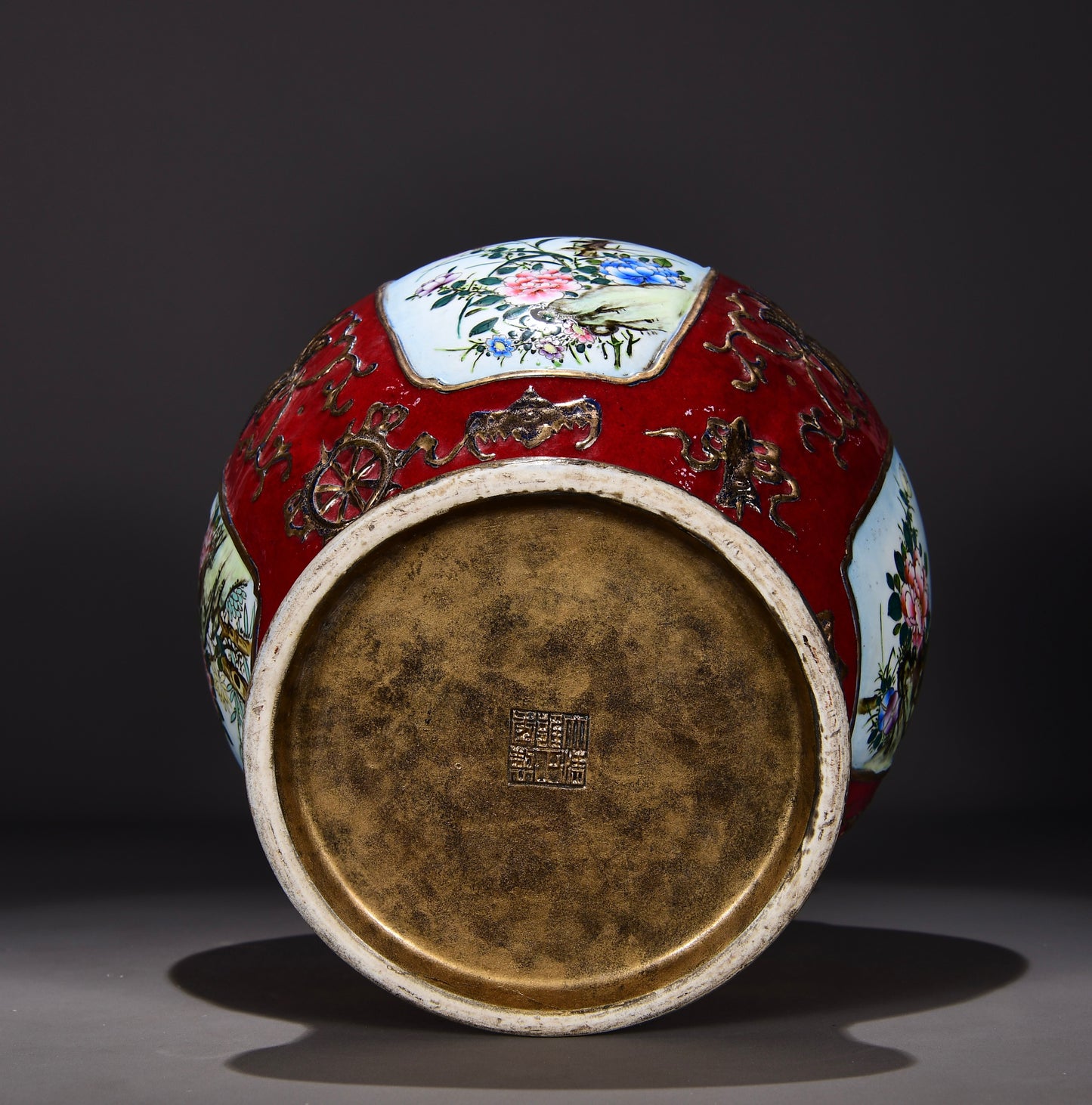 Ancient China Antique 1644–1912 Qing Dynasty Yongzheng GuTongCai Porcelain Flowers Birds Pattern Zun Vases